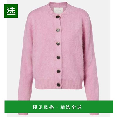 1h可退 香港直邮LISA YANG 女士 Azalea 羊绒针织开衫 pink粉色