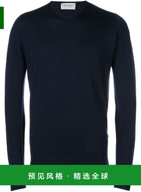 香港直邮JOHN SMEDLEY 男士针织衫 SHIPTONMIDNIGHT CO 黑色长袖