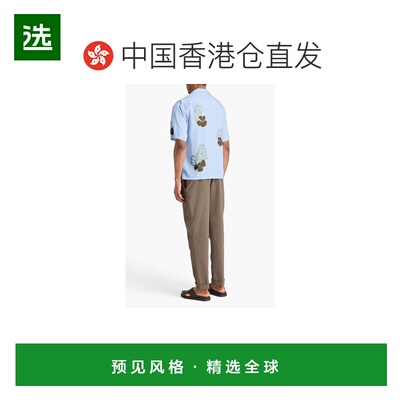 1h可退 香港直邮officine generale 男士 Eren 印花莱赛尔纤维衬