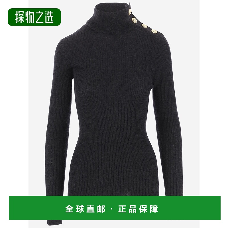 1h可退 BALMAIN 女士针织毛衣 DF0KF080KH250PA