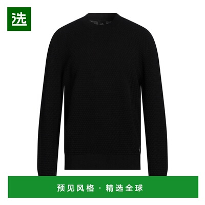 1h可退 香港直邮Armani Exchange 男士 毛衣 black黑色 舒适时尚