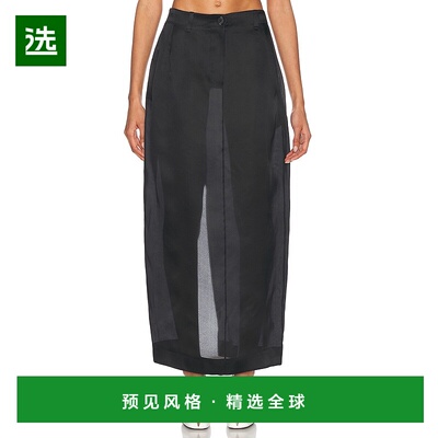 1h可退 香港直邮KHAITE 女士 Lucian 欧根纱半身裙 41493002