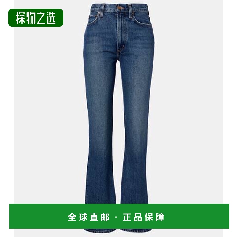 香港直邮AGOLDE 女士 Leena 喇叭牛仔裤 blue蓝色 舒适时尚