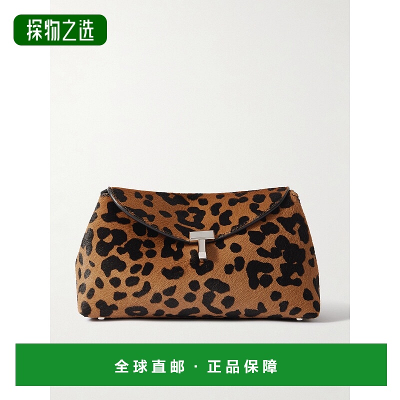 香港直邮TOTÊME 女士 T-Lock 迷你豹纹小牛毛手包 254WAL0085LE02
