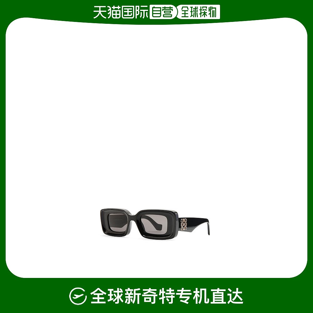 欧洲直邮罗意威矩形太阳镜黑色 LOEWE Rectangular sunglasses in-封面