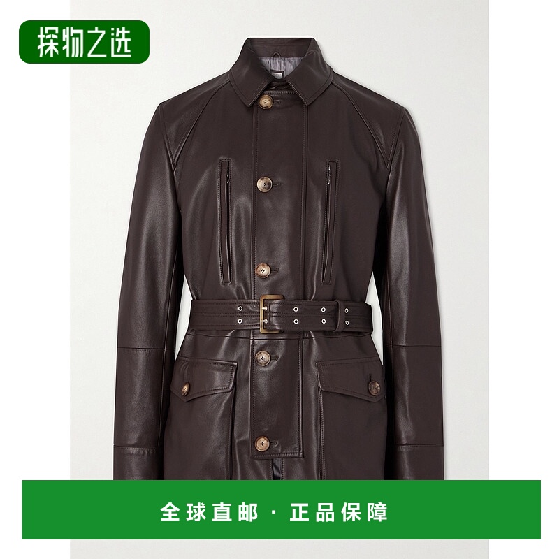 1h可退 Brunello Cucinelli 布内罗·古奇拉利 男士 长袖皮衣夹克