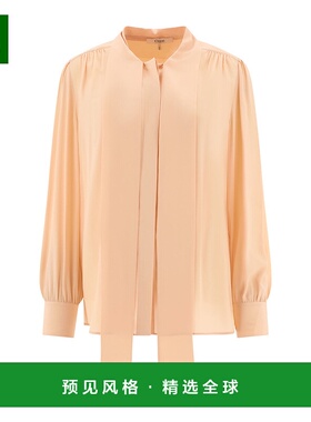 香港直邮Chloe 蝴蝶结上衣 C24AHT02004长袖真丝