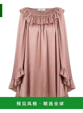 香港直邮CHLOÉ 女士连衣裙 CH26SRO72008527 SS2026 粉红色 长袖