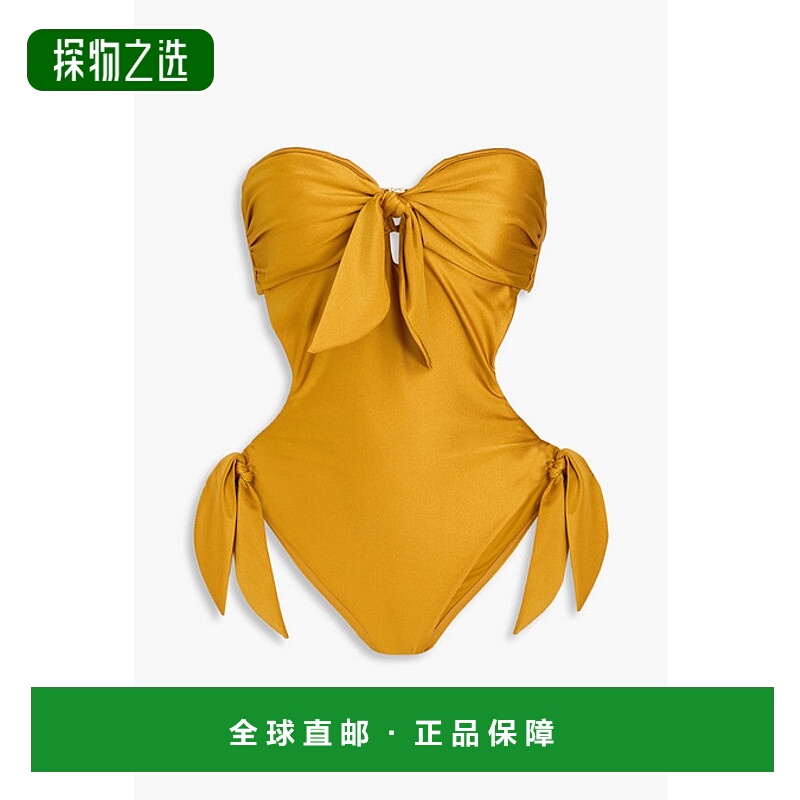 1h可退 香港直邮ZIMMERMANN 女士 无肩带剪口泳衣 9183WRS244ONEP