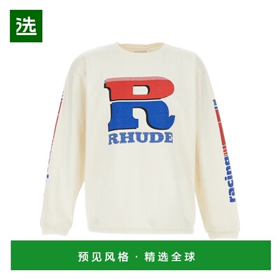 香港直邮RHUDE 男士T恤 RHPS26TT170126010 SS2026 白色 长袖t恤