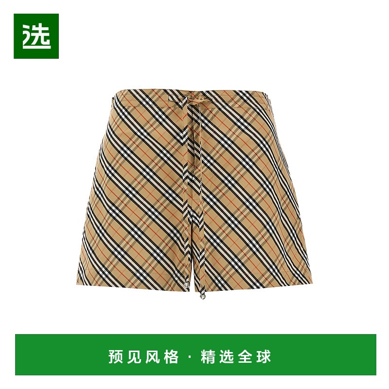 1h可退 香港直邮Burberry 巴宝莉 女士 'Check' 短裤 8106943S