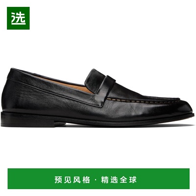 1h可退 香港直邮marsell 男士 黑色 Mobasso 乐福鞋 MM4901P052