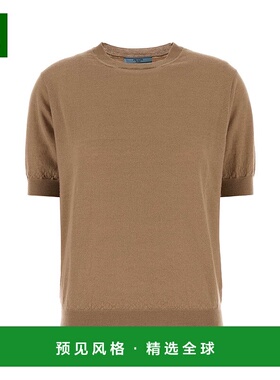 1h可退 香港直邮Prada 普拉达 女士 驼色羊绒毛衣 P24D2QSAEO17O0