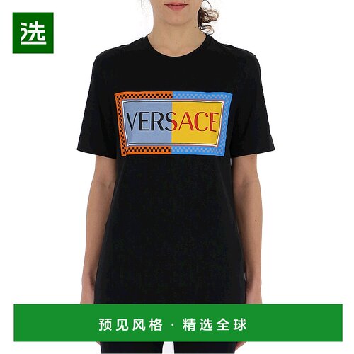 香港直邮Versace logoT恤 A82247A228806A1008