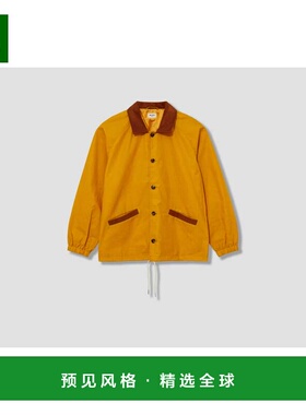 1h可退 香港直邮Bode 女士 MRS25JA018 打蜡黄色拉链夹克