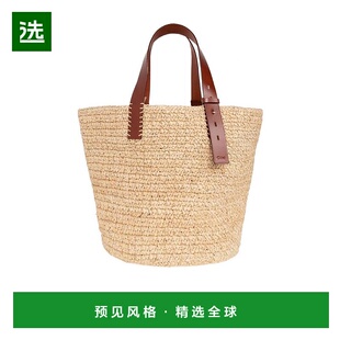 香港直邮Chloe 编织拉菲草单肩包 C22AS555H98手提包草编包