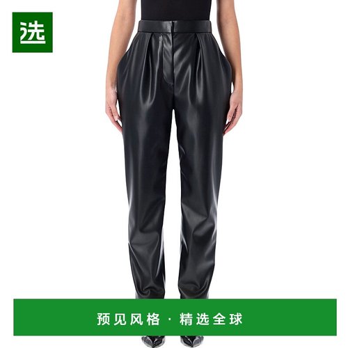 香港直邮Balmain 巴尔曼 女士 BALMAIN 高腰仿皮裤子 FF0PN190XH8