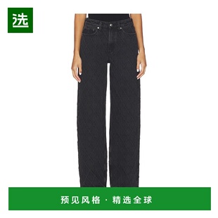 1h可退 香港直邮rag bone 瑞格布恩 女士 Logan 绗缝阔腿牛仔裤 R