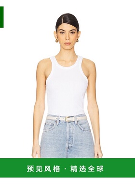 1h可退 香港直邮AGOLDE 女士 Rayne 背心 A73561260 white白色 舒