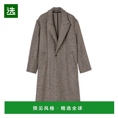 香港直邮Emporio Armani 粗花呢单排扣西装大衣 EM003579TE17067