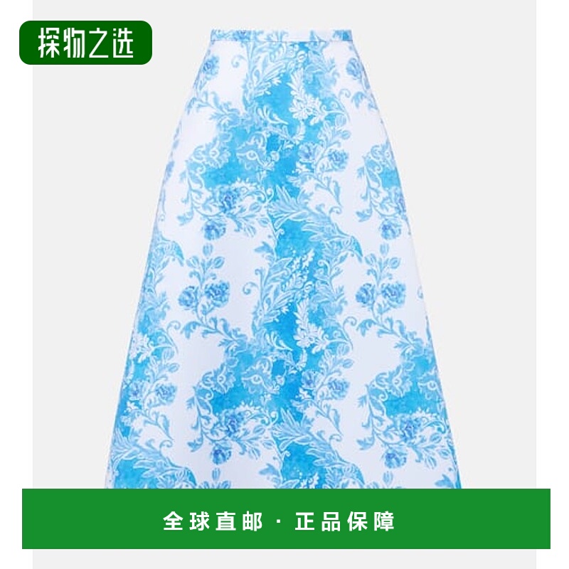 1h可退 香港直邮EMILIA WICKSTEAD 女士 Hallie 花朵塔夫绸长款半