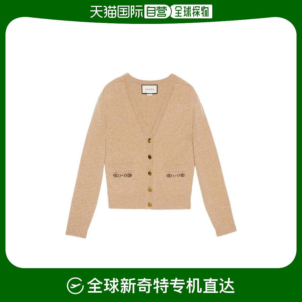 自营gucci 【明星同款】iu李知恩同款 马衔扣徽标开衫 628412xkbh