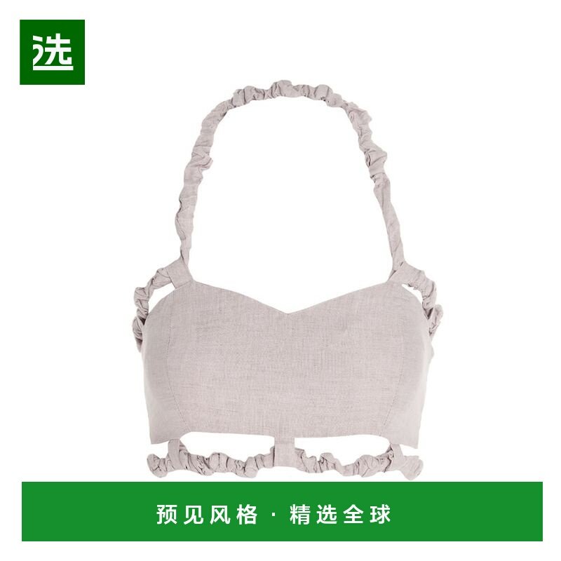 1h可退 香港直邮GANNI 女士上衣 F6822428 SS2022 粉红色 Crop to,女装/女士精品,T恤,淘宝优惠券,粉丝福利购,淘宝优惠卷