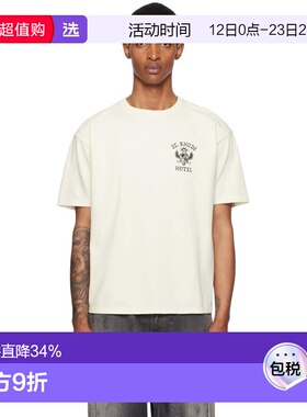 1h可退 香港直邮Rhude 男士 灰白色 St. Seal T 恤 RHPF25TT01012