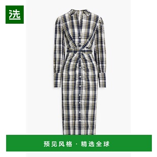 1h可退 香港直邮VERONICA BEARD 女士 Copelyn 格纹棉混纺中长衬