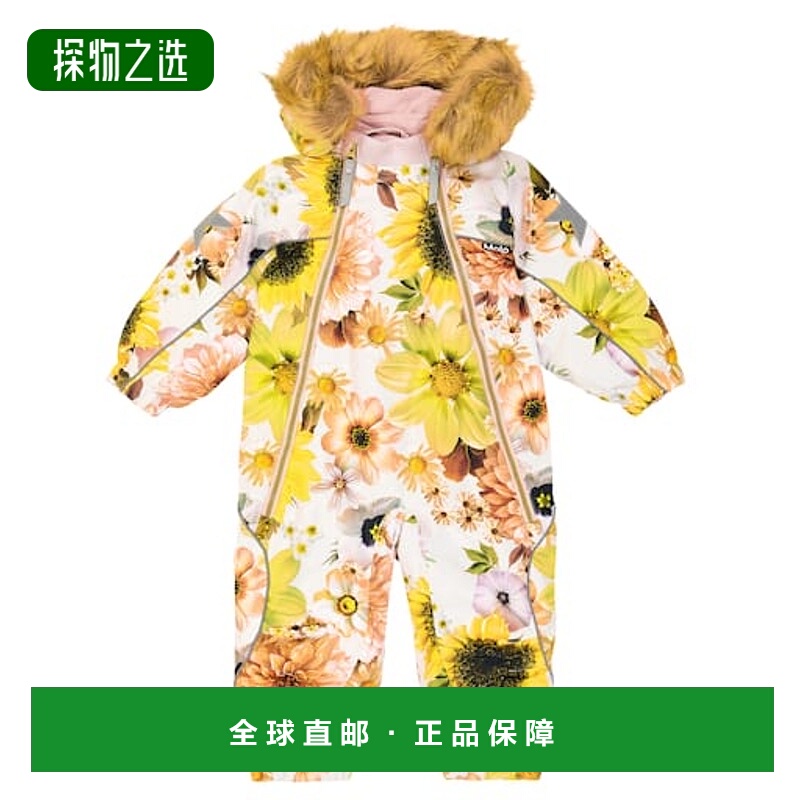 1h可退 香港直邮Molo 婴儿 Pyxis 花朵儿童风雪服童装 colorful花