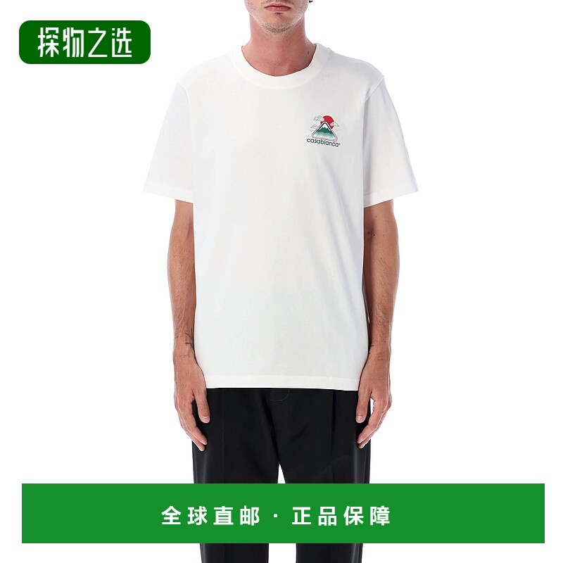 香港直邮Casablanca 男士 Montagne Ondulee T恤 MPF25JTS00104WH