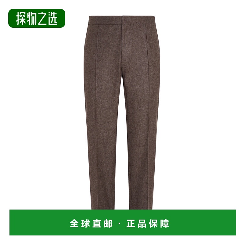 香港直邮Zegna 腰带环长裤 UGI20A2TT46直筒裤