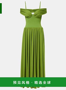 1h可退 香港直邮Simkhai 女士 Amarantha 垂褶针织中长连衣裙