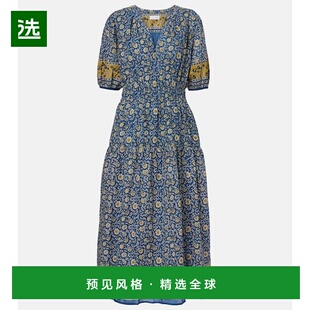 1h可退 香港直邮Velvet 女士 Natalia 花朵棉质长款连衣裙