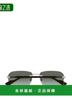 1h可退 香港直邮Gucci 古驰 男士 无框太阳镜 GG1221S black黑色