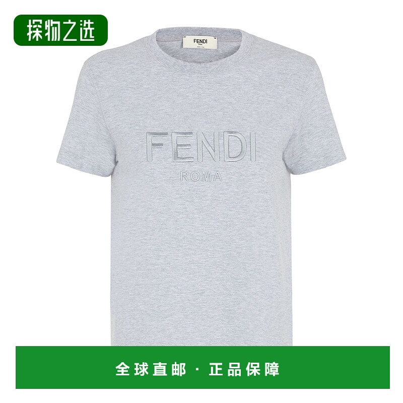 香港直邮Fendi 短袖T恤 FS7254AT1P正品高档显瘦小众透气舒适百搭