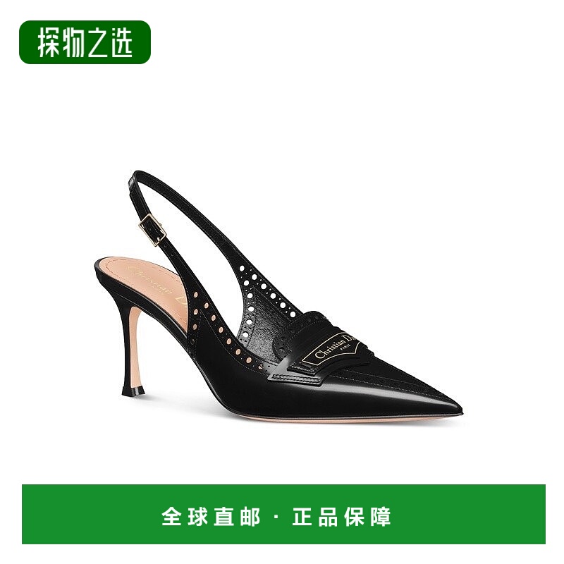 1h可退 欧洲直邮Dior 迪奥 女士黑色牛皮高跟鞋新款