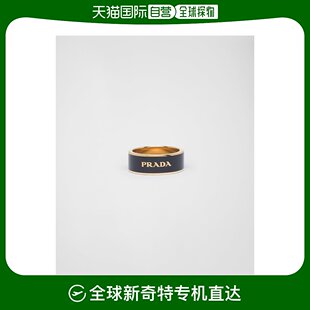 普拉达搪瓷金属环戒指 欧洲直邮PRADA 99新未使用