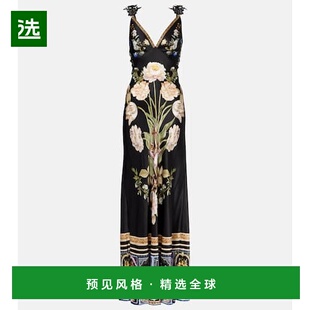 1h可退 香港直邮camilla and marc 女士 Ottoman 优雅花朵真丝长