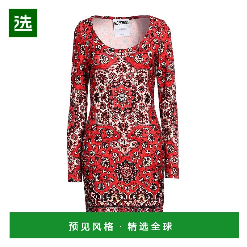 香港直邮Moschino 莫斯奇诺 女士 紧身连衣裙 red红色 舒适时尚