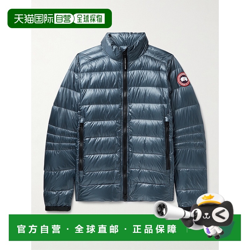 香港直邮Canada Goose 加拿大鹅 男士 Crofton 修身绗缝再生尼龙