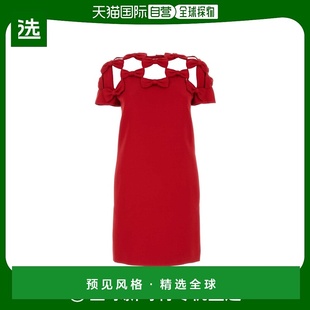 蝴蝶结镂空连衣裙 香港直邮Valentino 3B0VA6A51CF 99新未使用