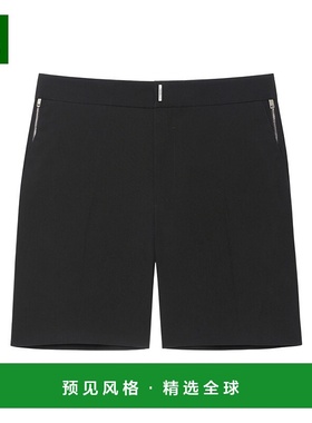 香港直发Givenchy纪梵希男士黑色羊毛短裤舒适透气BM50YC13MP