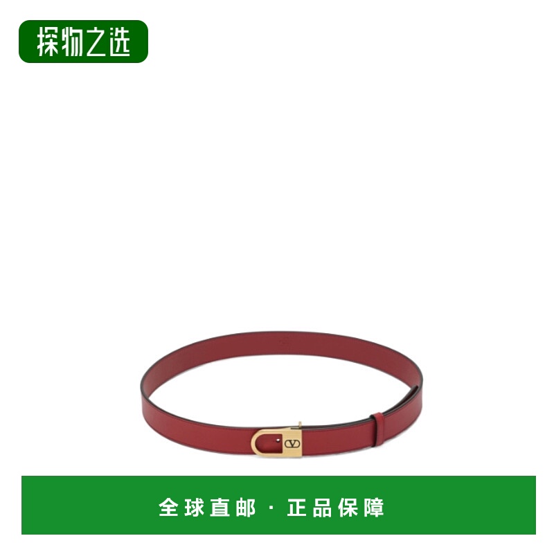 香港直邮valentino 华伦天奴 女士 Volgo 标志红色皮带 7W0T0ST8J