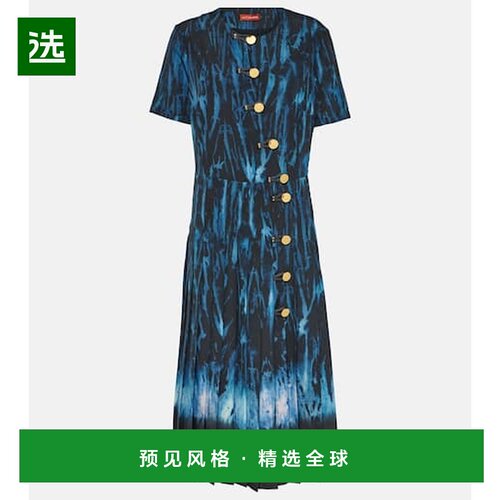 1h可退 香港直邮ALTUZARRA 约瑟夫·奥图扎拉 女士 Myrtle 印花褶