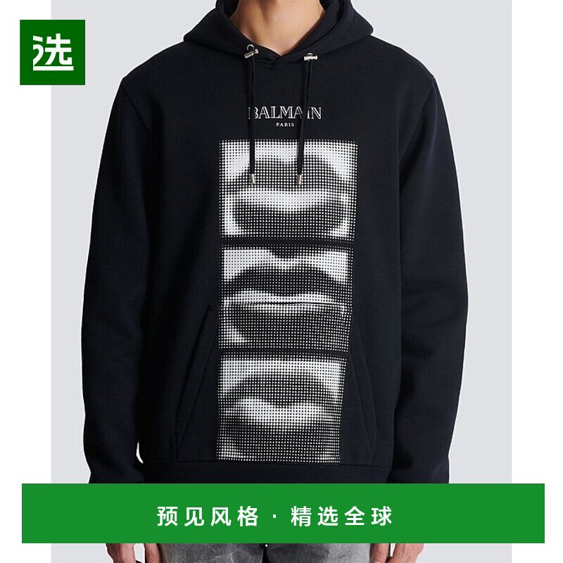 1h可退 欧洲直邮BALMAIN 男士针织毛衣DH0JT047GE07EAB卫衣帽衫