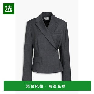 1h可退 香港直邮CLAUDIE PIERLOT 女士 羊毛混纺绉纱西装外套 CFP