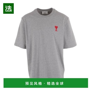 UTS004726.短袖 心形贴片T恤 Paris 香港直邮Ami