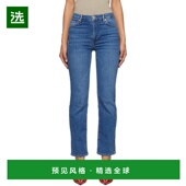 美国直邮 女士牛仔裤 FRAME 1h可退 Straight 蓝色 Sleek