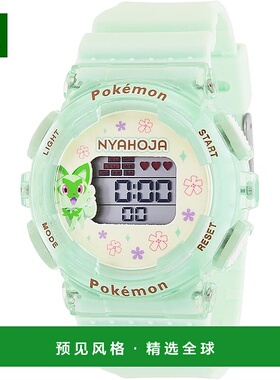 【日本直邮】J Axis精工 数码手表 宝可梦 绿色 CP3A0002-GR新款